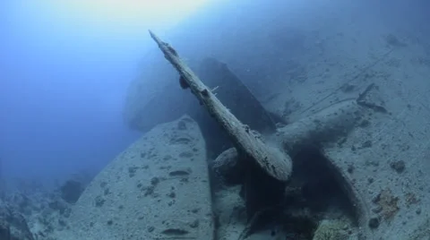 World war 2 shipwreck - SS Thistlegorm - 25fps Stock Footage 38424684