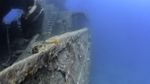 World war 2 shipwreck - SS Thistlegorm - 29.97fps Stock Footage 38437279