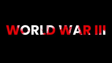 WORLD WAR - 3 Blood Text Title Animation  Historical War Documentary Intro Stock Footage 330587414