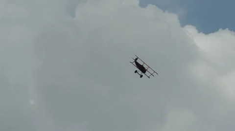 World War I era warplane Stock Footage 10828537