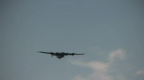 World War II bomber Stock Footage 268292