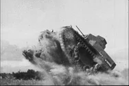 World War Ii Era Tank In Slow Motion Stock Footage