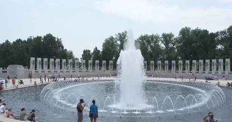 World War II Memorial 7 Stock Footage 42749065