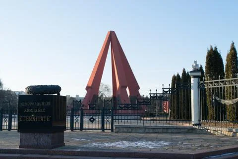 World War II Memorial Complex Eternity in Chisinau, Republic of Stock Photos