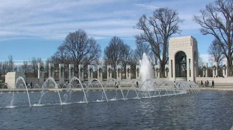 World War II Memorial Stock Footage 308526