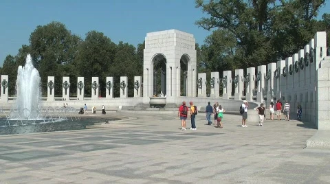 World War II Memorial Video stock 857308