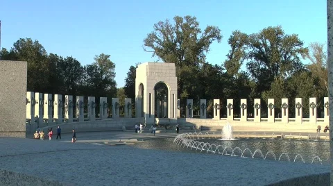 World War II Memorial Stock Footage 876616