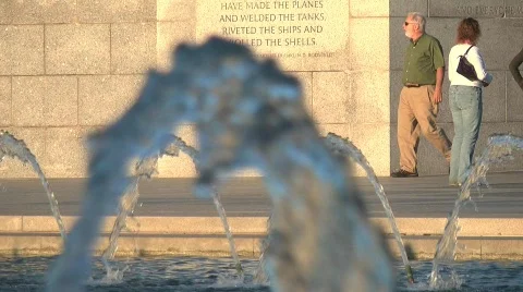World War II Memorial Stock Footage 876648