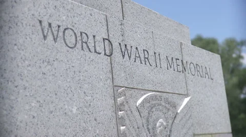 World War II Memorial Stock Footage