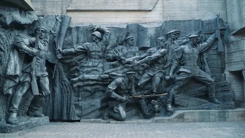 World War II Memorial. Stock Footage 128659528