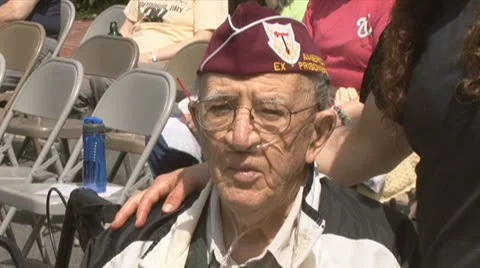 World War II Veteran Stock Footage 24465403
