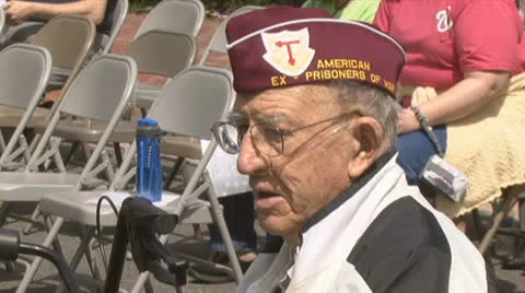 World War II Veteran Stock Footage 24465407
