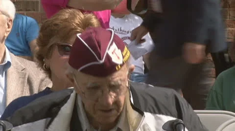World War II Veteran Stock Footage 24465458