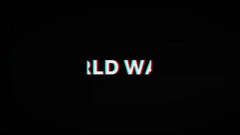 World War III. Text Animation. Glitch effect. The global threat of the third 스톡 동영상 172042949