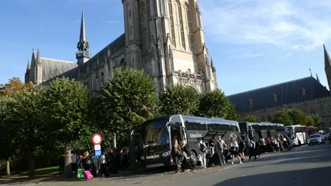 World war one in Belgium: tourism in Ypres today Stock Footage 96411053