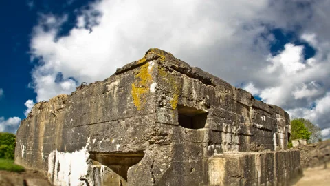 World War One remains : bunker timelapse Stock Footage 89799707