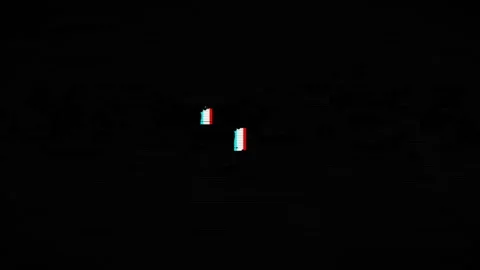 World War - pop-up text on black background with glitch effect. For Intro and Stock Footage 233102271
