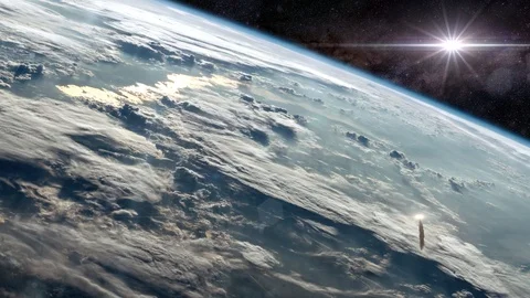 World War Three - Nuclear War Seen From Orbit of Planet Earth 스톡 동영상 125407133