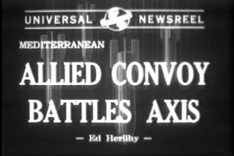 World War Two Allied Convoy Attacked WWII 1942 Battle footage Vidéo 88979774
