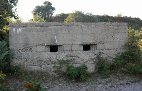 World war two pillbox Stock Photos