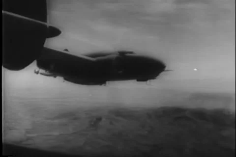 World War Two - U.S. blasts Japanese from New Guinea archival footage 1942 Stock Footage 170805386