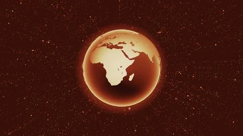 World warming changing climate on the planet Stock Illustration