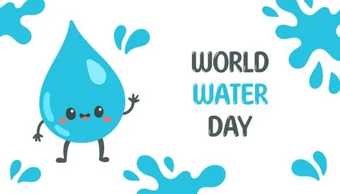 World Water Day Background. Vector EPS10 illustration Suitable for Greeting Card Stock Illustration