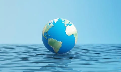 World water day, saving water quality campaign and environmental protection c Stock Illustration
