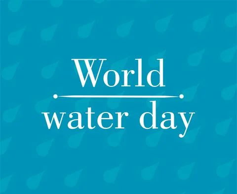 World Water Day - vector abstract waterdrop concept. Save the water - ecology 스톡 일러스트