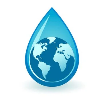 World Water Illustrazione stock