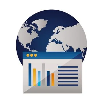 World website report document data イラスト素材