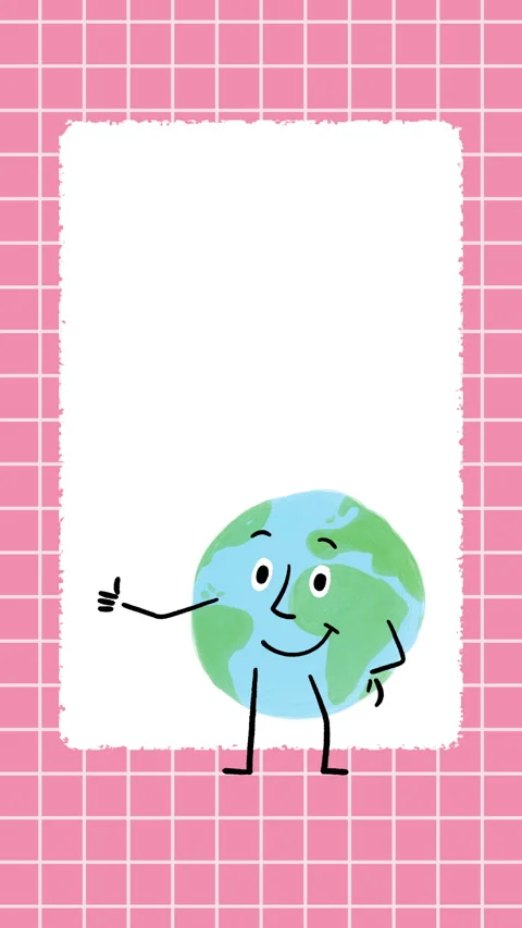 World Western Map Character Character ThumbsUp 4K Vertical Story Animation 스톡 동영상 325085473