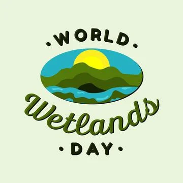 World Wetland Day vector background design Stock Illustration