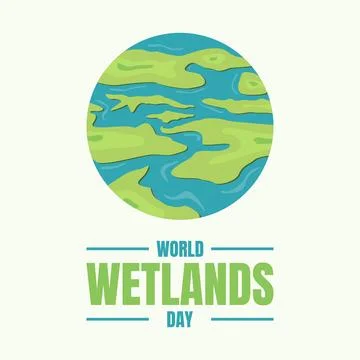 World Wetland Day vector background design Stock Illustration