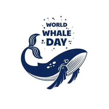 World Whale Day Stock Illustration