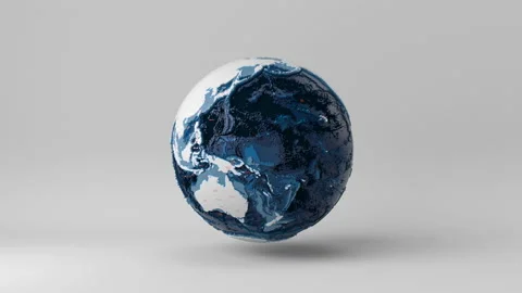 World with white background. 3d render, 3d illustration. Stock Footage 168721498