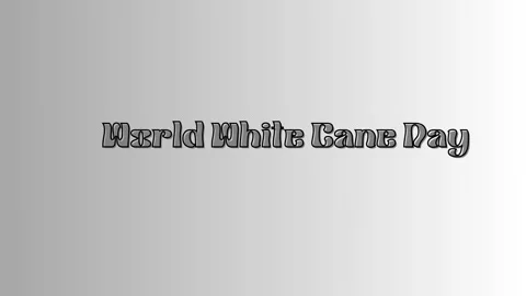 World white cane day 4k video clip Stock Footage 252672120
