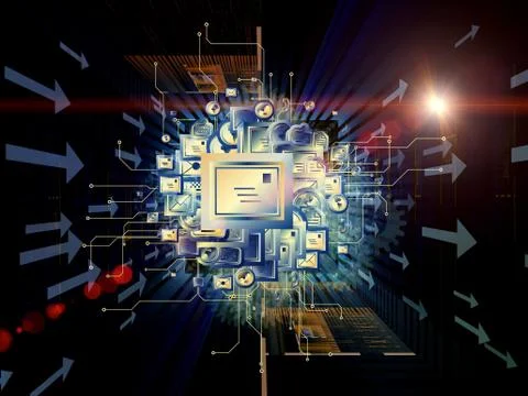 World wide messaging Illustrazione stock