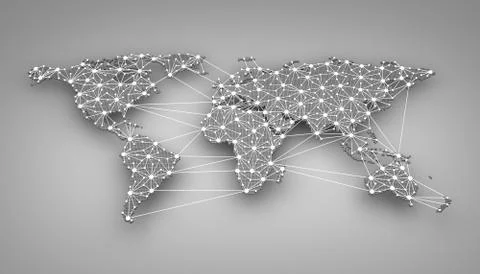 World-wide web on blue background (done in 3d) 스톡 일러스트