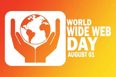 World Wide Web Day Stock Illustration