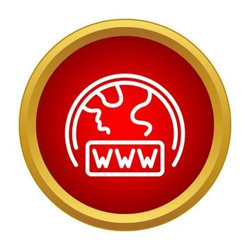 World wide web globe icon representing connectivity 스톡 일러스트