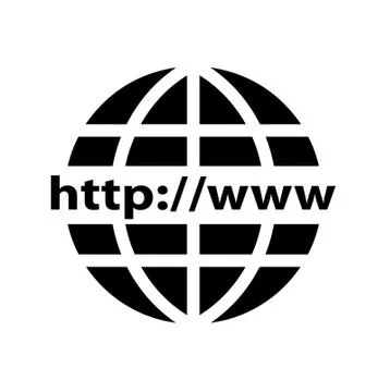 World wide web icon vector Illustrazione stock