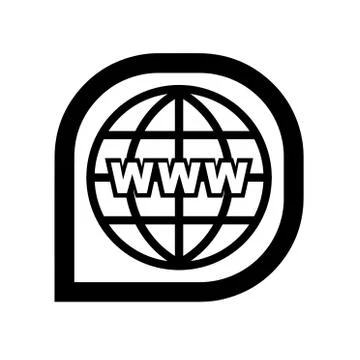 World wide web icon vector Illustration