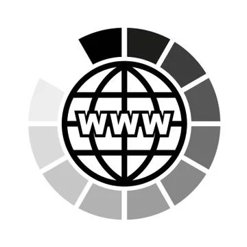 World wide web icon vector Illustration