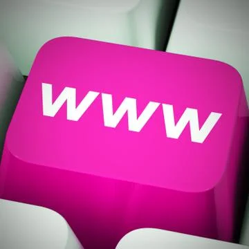 World wide web internet connected concept icon - 3d illustration Stock Illustration