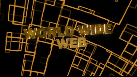 World Wide Web Technology Word with background Stock Footage 294582128