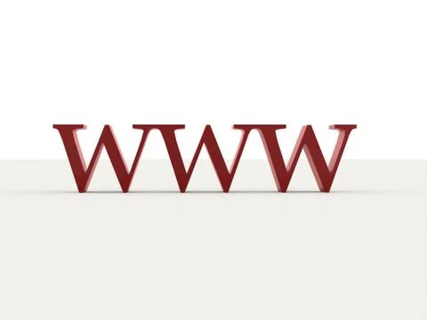 World wide web text red isolated 库存插图