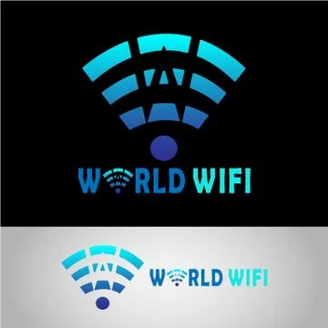 WORLD WIFI LOGO Stock Illustration