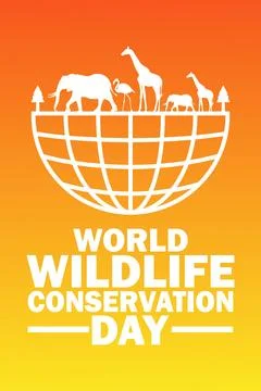 World Wildlife Conservation Day Vector illustration Stock Illustration