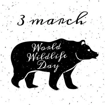 World Wildlife Day Stock Illustration